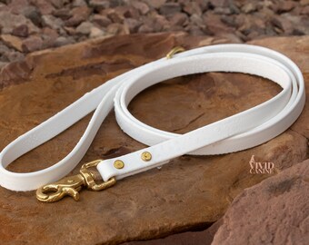 white leash