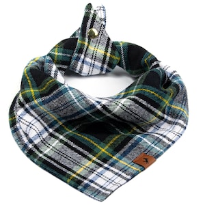 Dog Bandana - Kelly Tartan Plaid