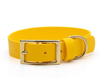 BioThane® Waterproof Buckle Dog Collar - Yellow