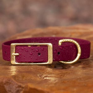 BioThane® Waterproof Buckle Dog Collar - Wine
