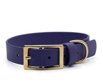 BioThane® Waterproof Buckle Dog Collar - Purple
