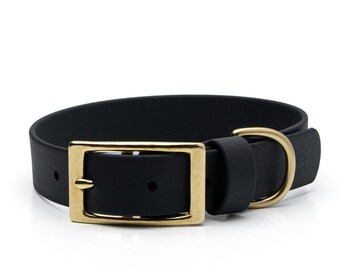 BioThane® Waterproof Buckle Dog Collar - Black