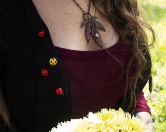 Ladybug pins - mushroom,hobbitcore,goblincore,cottagecorefashion,autumn,fallvibes,forestfairyfashion,pin,fantasy,cozyfashion,cozy