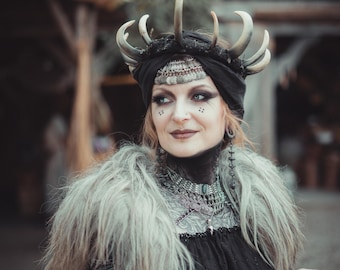 Koboldkrone – Folklore, Heidentum, Cosplay, LARP, Dark Vibe, Kostüme, Ghobby, Dark Fantasy, Dark Fashion, Hexen, Mittelaltermarkt, Nordisch-Heidentum, Hexe, Kopfschmuck
