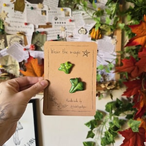 Ivy pins -leaf,goblincore,cottagecorefashion,faecore,pins,cozy,woodland,hobbitcore,fairytales,cosyaccessories,jewerly,whimsy,elves,lotr