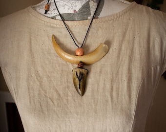 Druid necklace-folklore,pagan,cosplay,larp,wearableart,darkvibe,costumes,ghotic,darkfantasy,darkfashion,witches,renfaire,norsepagan,witch