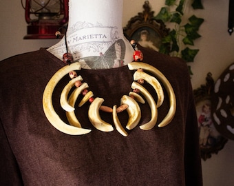 Ritual necklace-folklore,pagan,cosplay,larp,wearableart,darkvibe,costumes,ghotic,darkfantasy,darkfashion,witches,renfaire,norsepagan,witch