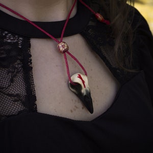 Magical crow pendant-folklore,pagan,wearableart,darkvibe,witchfashion,ghotic,darkfantasy,darkfashion,witches,renfaire,norsepagan,witch,raven