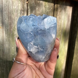 Gorgeous Rare Celestite Freeform, One of a Kind, Celestite Blue, Angelic Realms, Crystal Freeform, Self Standing, Gemmy Gem