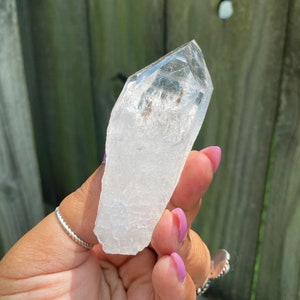 Polished Lemurian Quartz Scepter, Brazil, Rainbows, Polished, Lemurian Quartz, Gemmy Gem