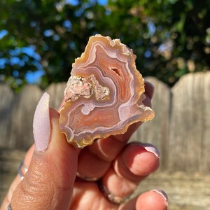 Gorgeous Pink Ojo Laguna Agates From Mexico, Listing is for ONE