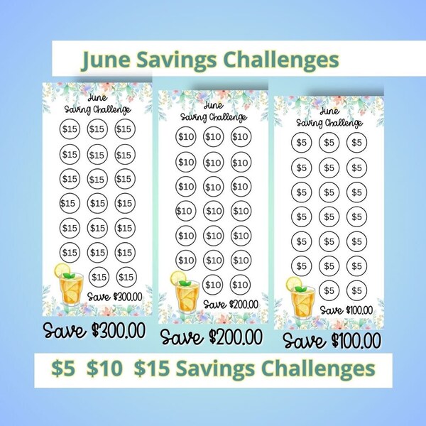 June Saving Challenges