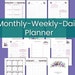 Ruth reviewed Monthly Weekly Daily Undated Printable Planner with flowers is practical and pretty