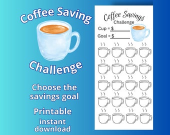 Coffee Saving Challenge Printable