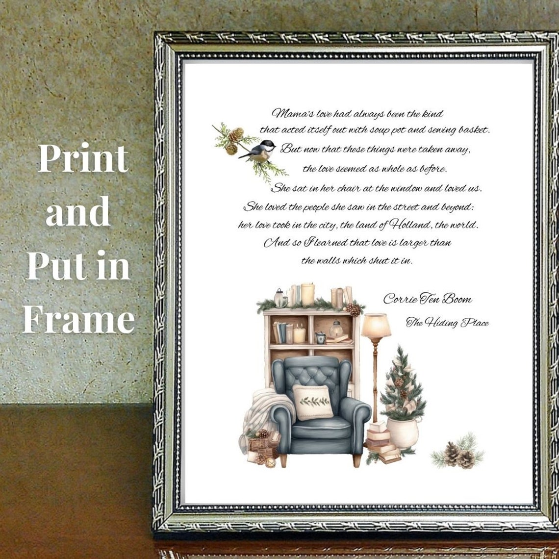 Corrie Ten Boom Printable Quote From the Hiding Place - Etsy