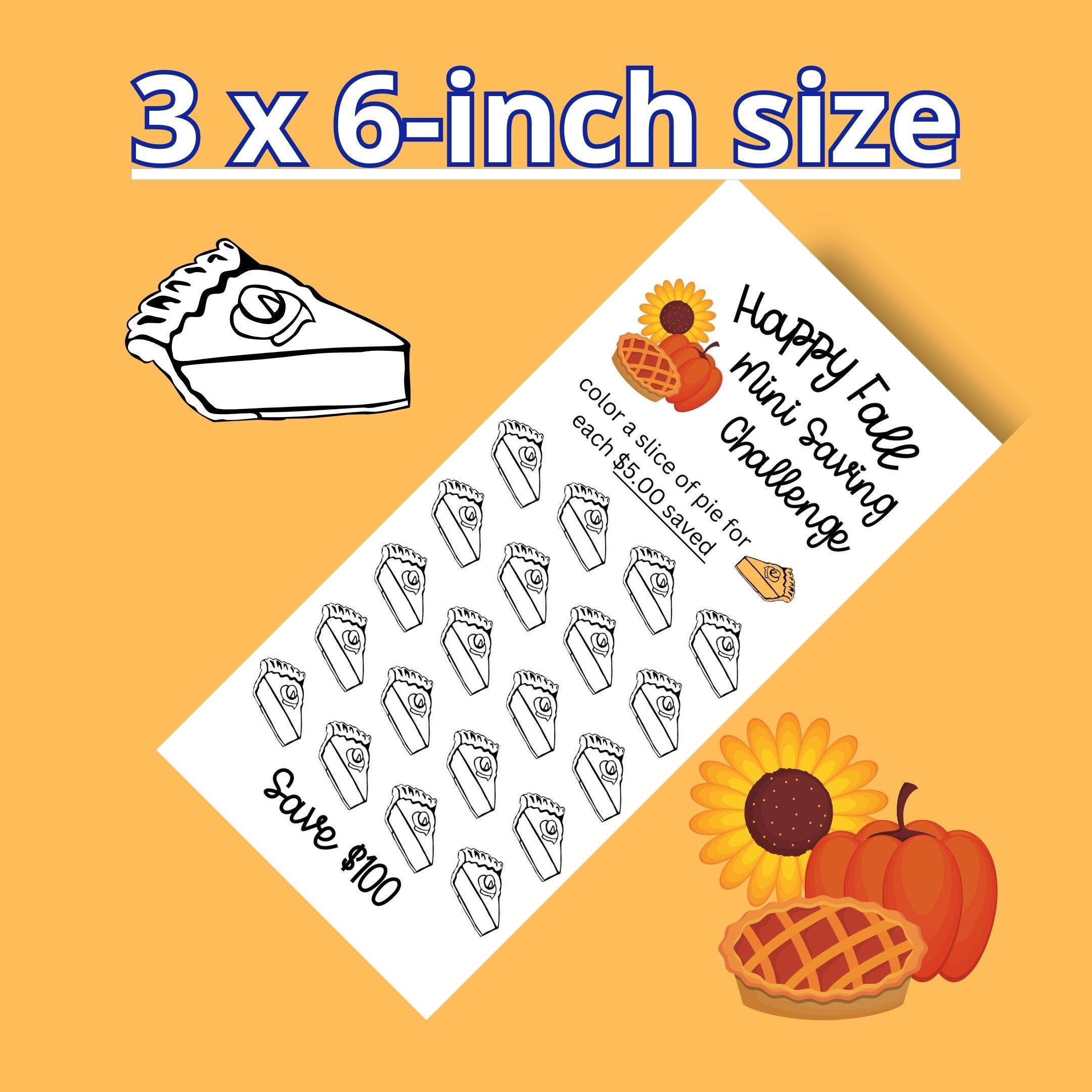 Fall Mini Saving Challenge Printable - Etsy