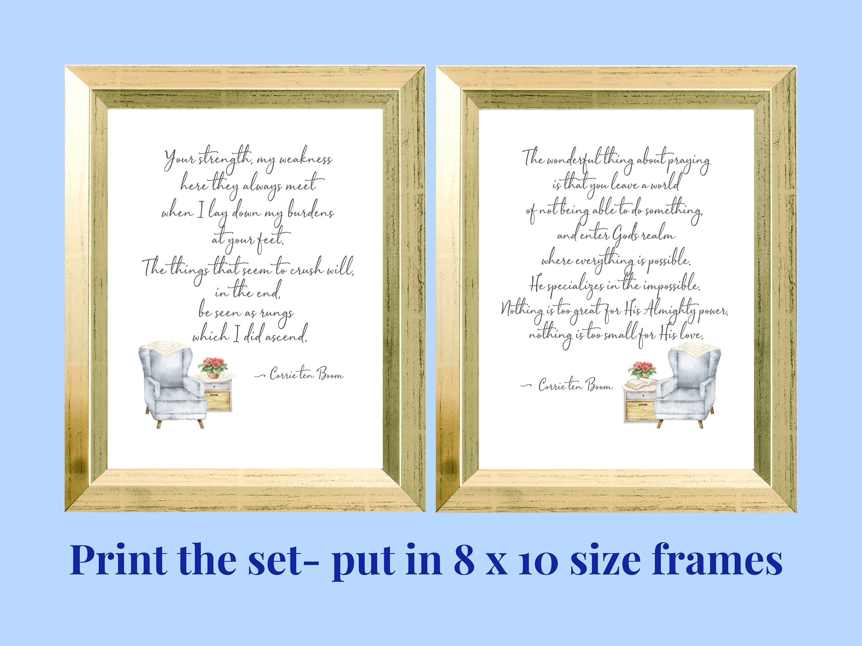 Corrie Ten Boom Printable Set Includes Two of Her Famous - Etsy