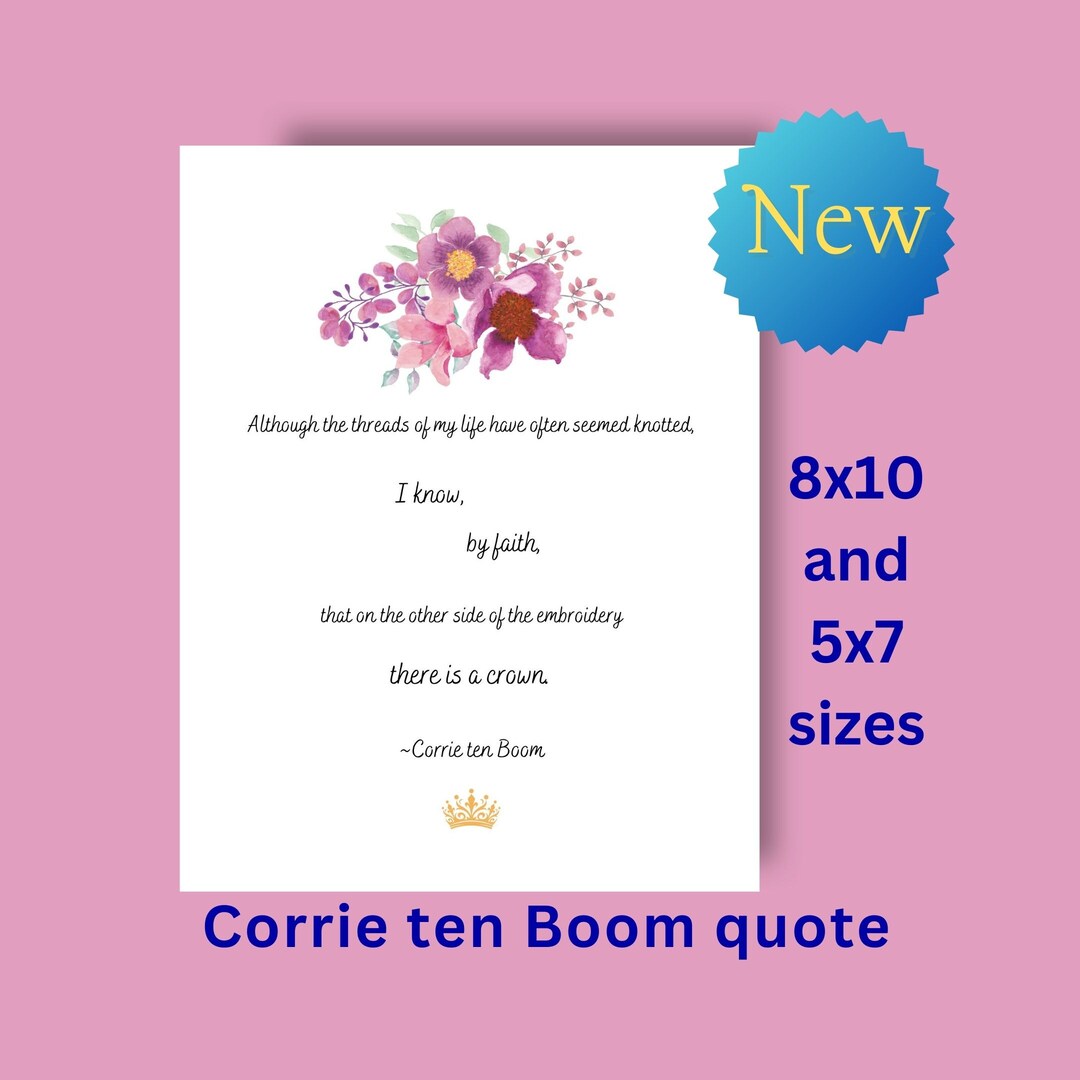 Corrie Ten Boom Quote Printable - Etsy