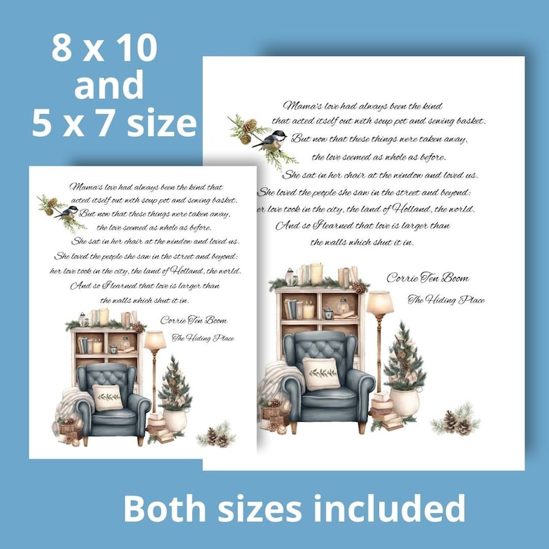 Corrie Ten Boom Printable Quote From the Hiding Place - Etsy