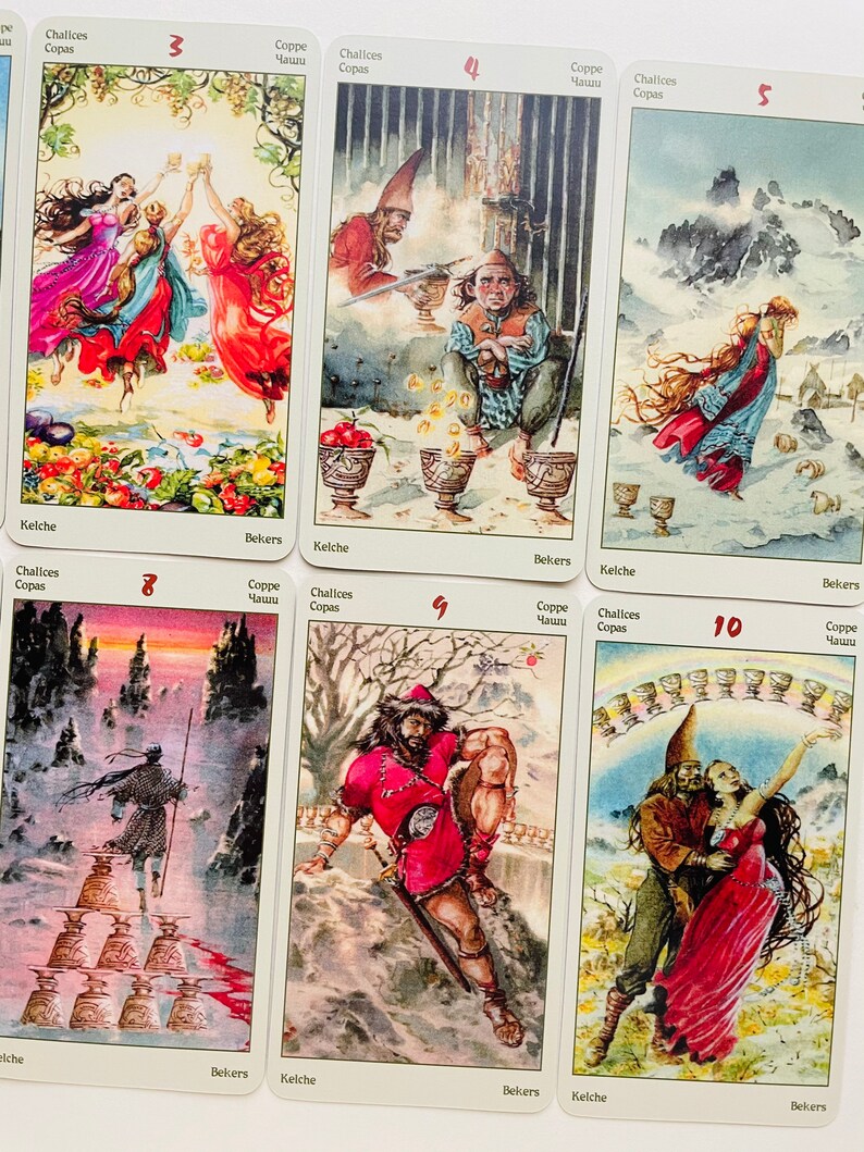 Vikings Tarot 78 Cards Deckoracle Cardsviking Tarotwarrior Etsy