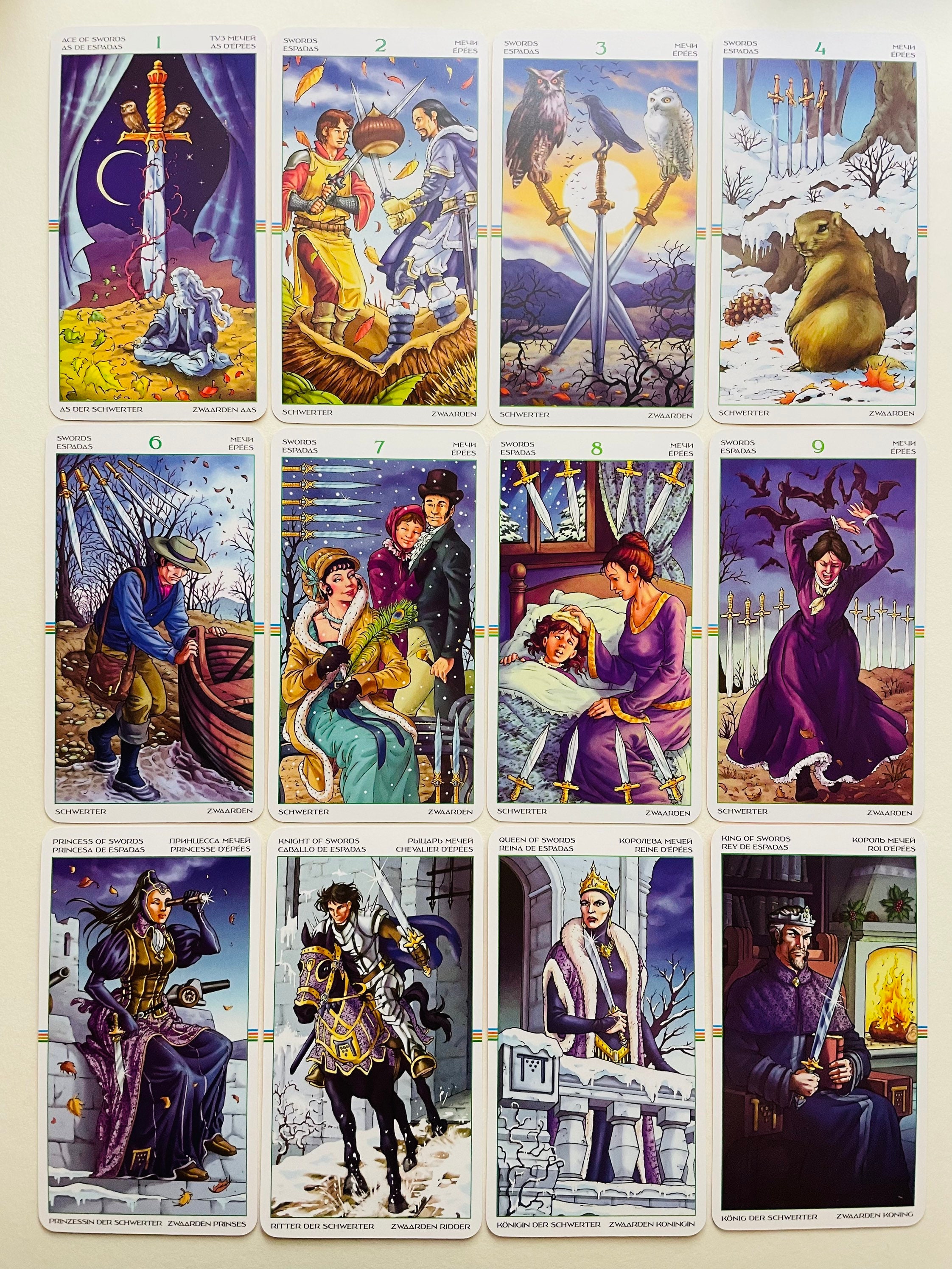 Wheel of the Year Tarot 78 Cards Deck Tarot for Beginners Etsy