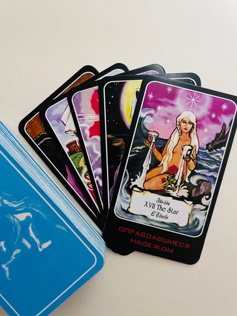 Rare Aquarius Era Tarot 78 Cards Deckrussian Tarot Etsy