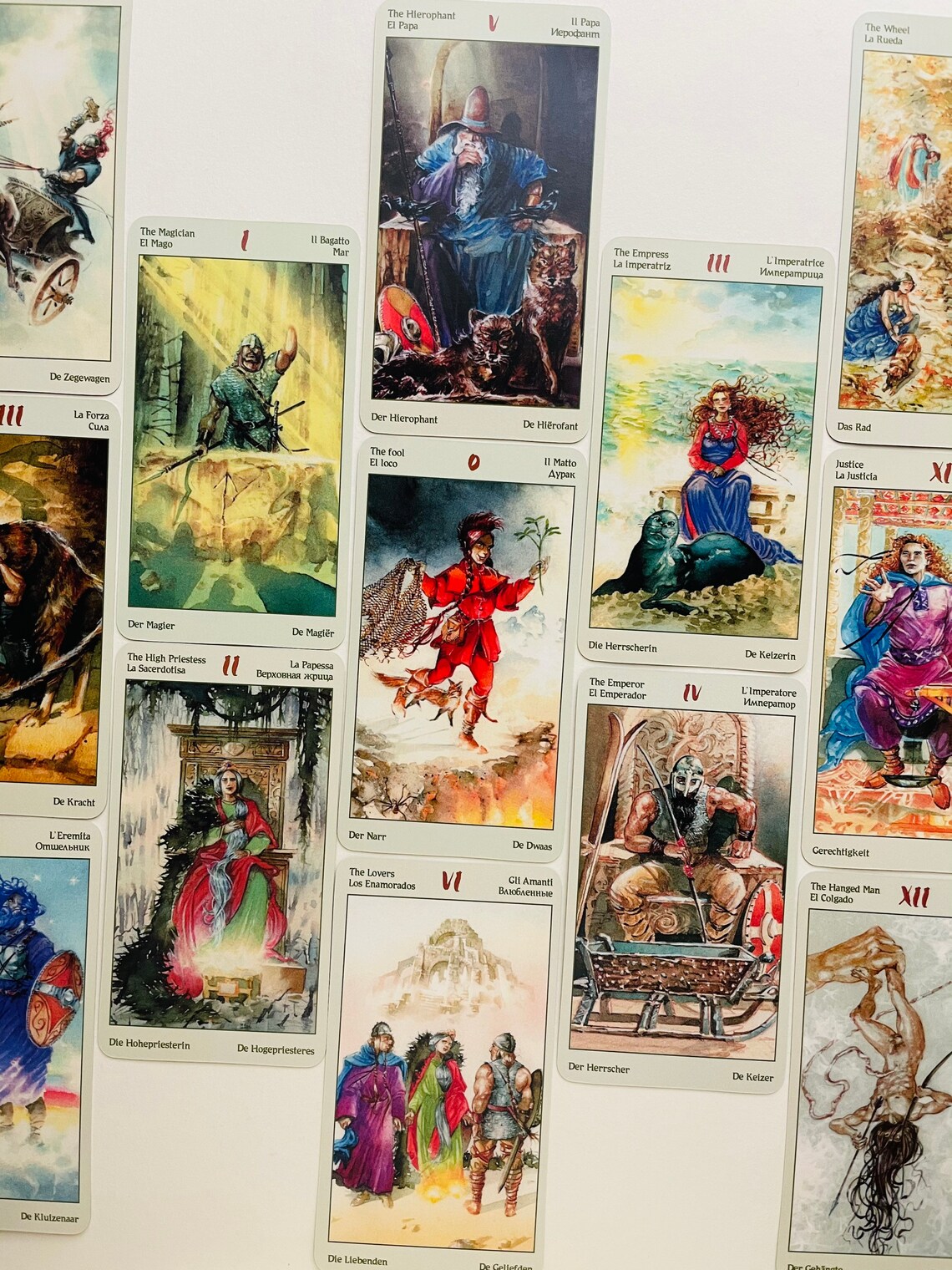Vikings Tarot 78 Cards DeckOracle CardsViking TarotWarrior Etsy