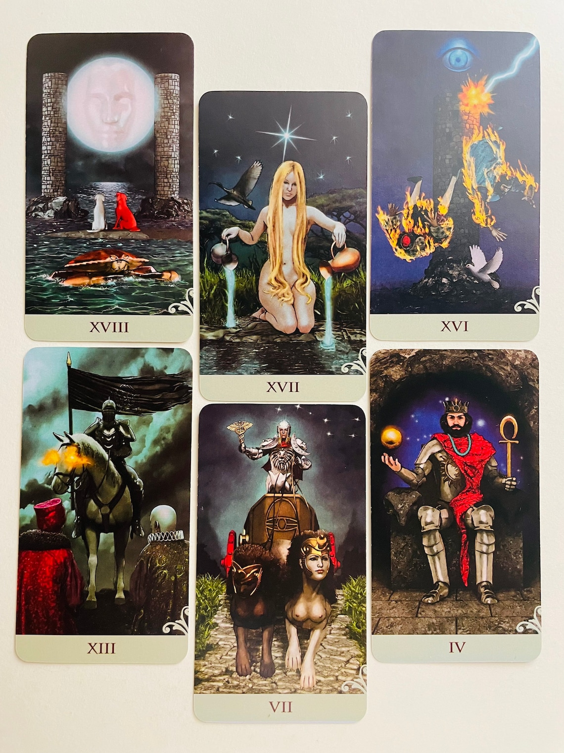 vice versa tarot 78 cards 78 double sided tarot cards oracle etsy