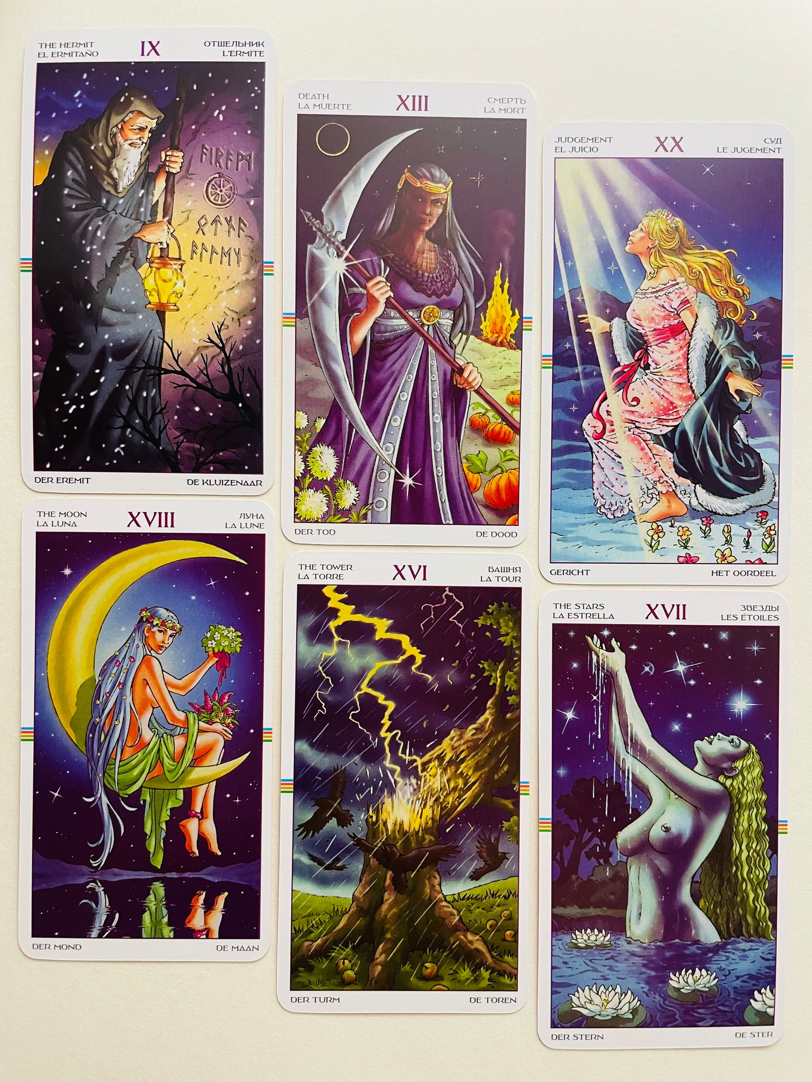 Wheel of the Year Tarot 78 Cards Deck Tarot for Beginners Etsy