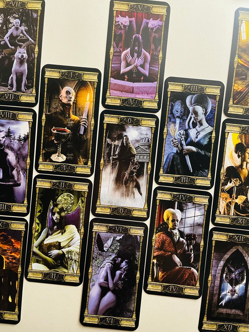Rare the Vampires Tarot of Eternal Night 78 Cards Etsy Canada