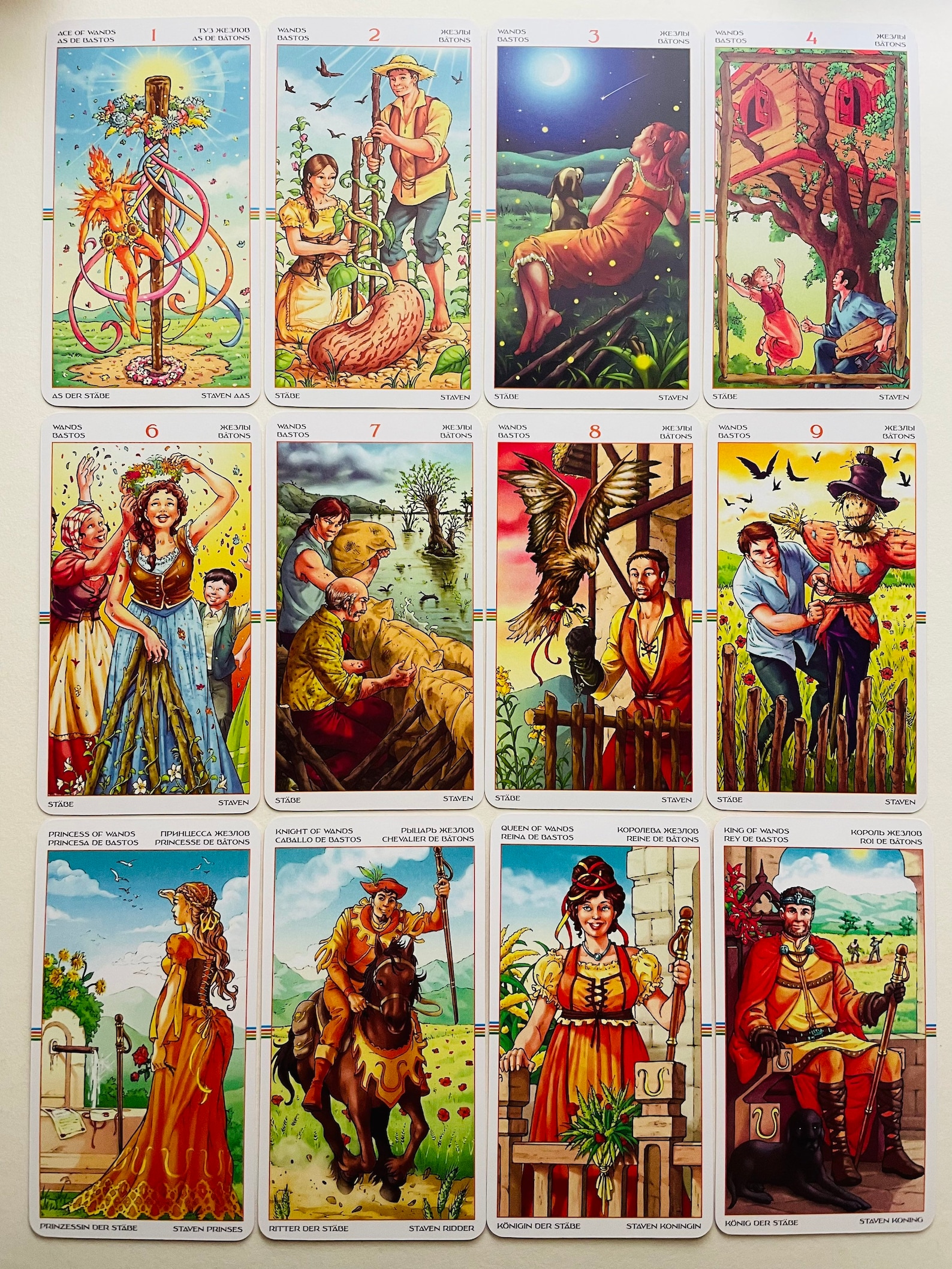 Wheel of the Year Tarot 78 Cards Deck Tarot for Beginners Etsy