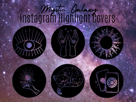Mystic Galaxy Highlights Instagram Highlight Icons Instagram | Etsy