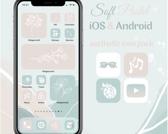 Boho Pastel App Icons: 350+ iOS & Android Covers (Digital Download)