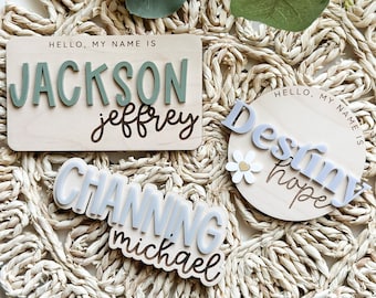 Baby Name Announcement, Name Announcement, Birth Announcement, Name Sign, Baby Name Sign