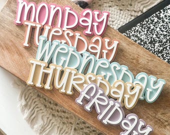 Classroom Decor, Teacher Magnets, Days of the Week, Organization, Whiteboard Magnets