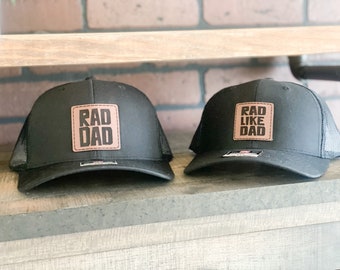 READY TO SHIP - Rad Dad Hat, Rad Like Dad, Father/Son Hats, Fathers Day Gift, Dad Gift, Hat for Dad