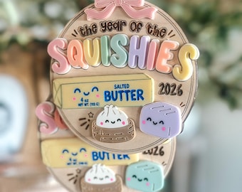 Squishy Ornament, The Year of the Squishes, Hunt, Dumpling, Butter, Kids, 2026