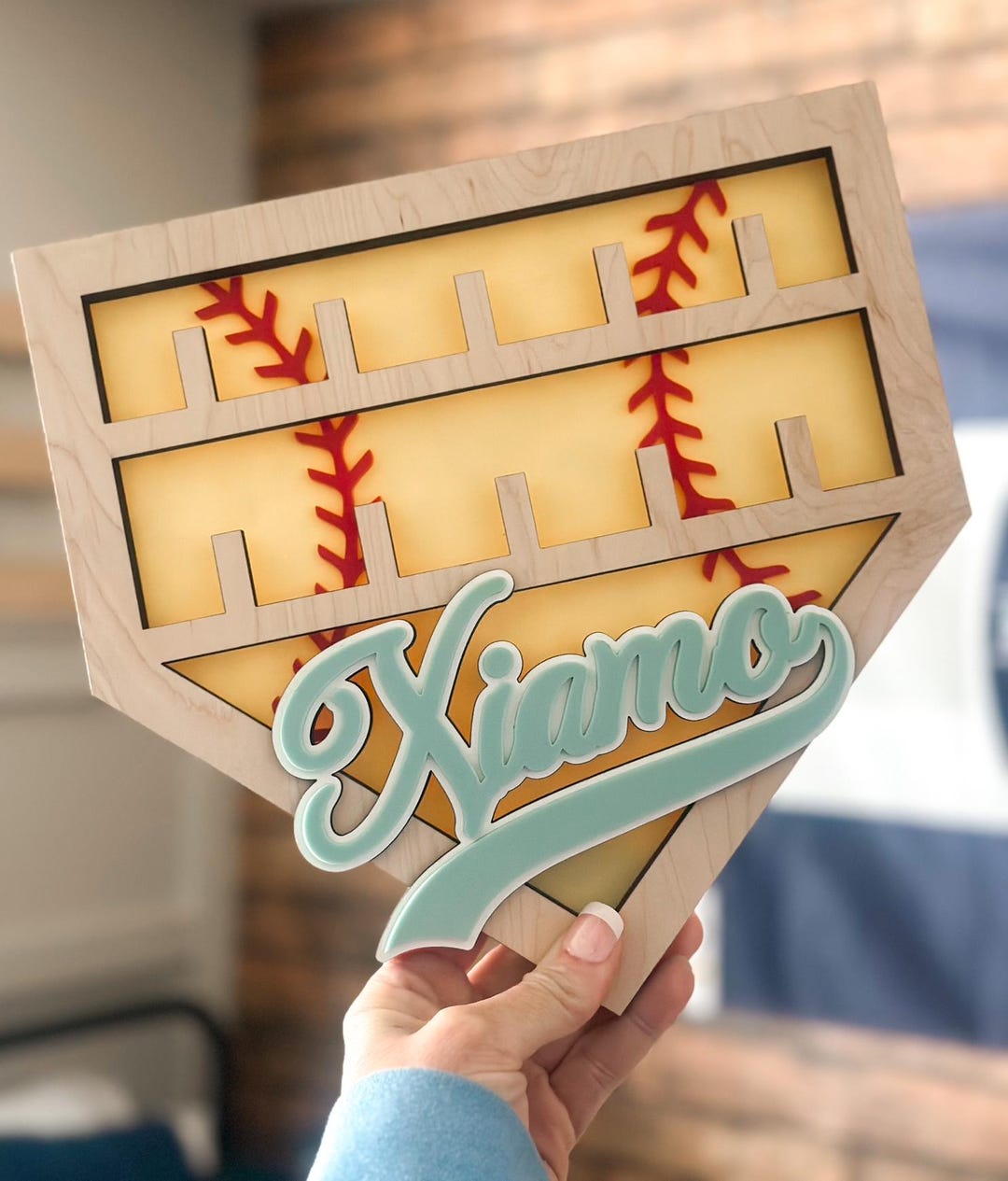 Display Racks For Softball Rings Softball, Wood Ring Display, Ring Holder, Championship Ring Display ...