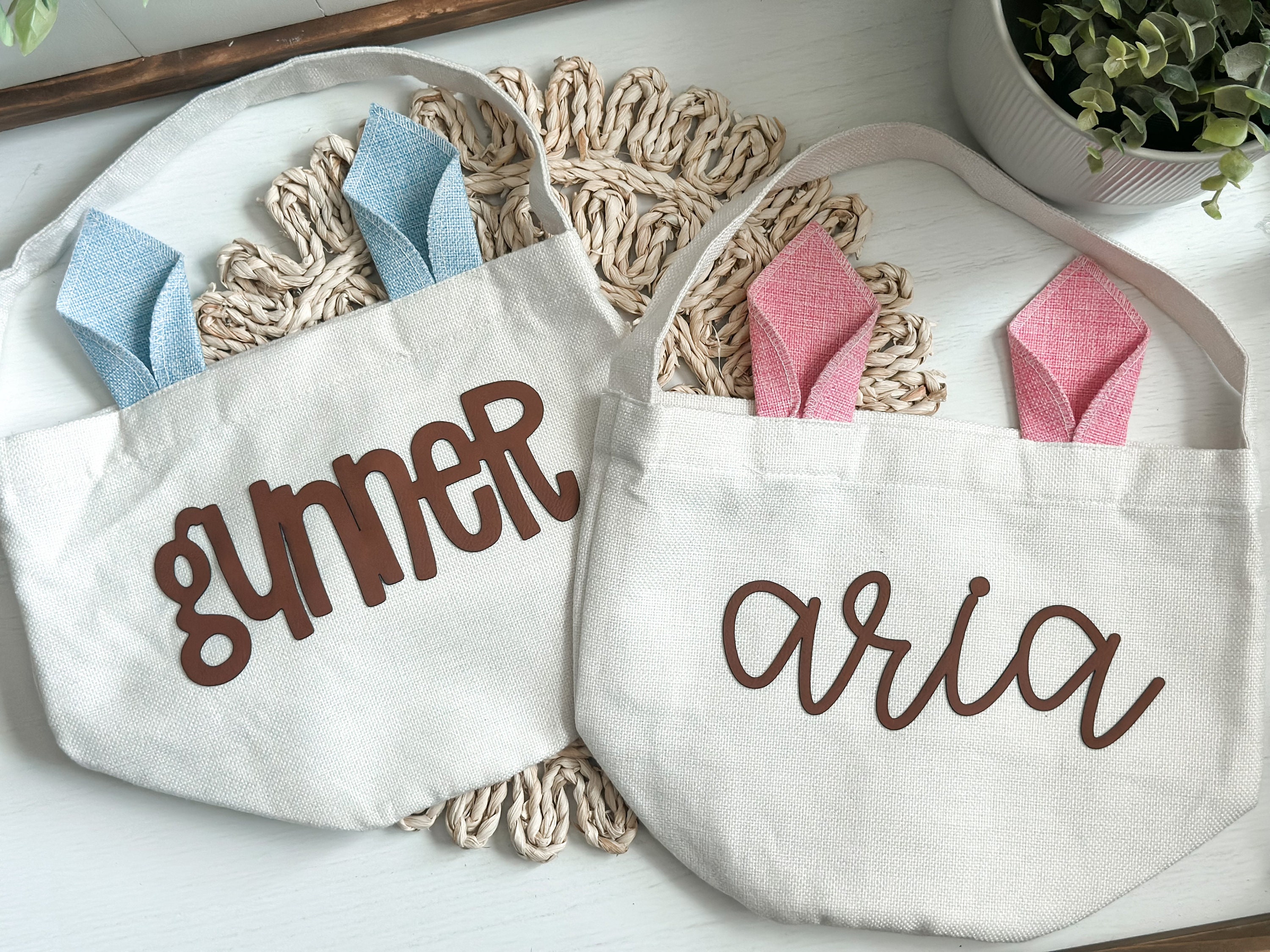 Personalized Easter Basket, Easter Bunny Basket, Custom Easter Basket