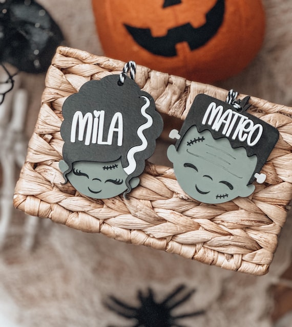 Halloween Ghost Tag, Boo Basket Tag, Halloween Bucket Tag, Personalized Tag, Witch, Ghost