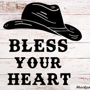 Bless Your Heart fichier vinyle coupé, Girls Country svg , fichier cricut, fichier silhouette, fichier numérique