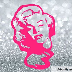 Marilyn Monroe Silhouette SVG/PNG sublimation print, Marilyn Silhouette svg/png sublimation file, digital Marilyn file