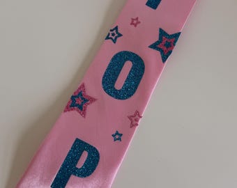 CONCERT GLITTER TIE | stars pop music event accessories