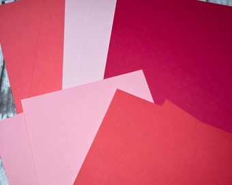 Pink Cardstock, Pink Paper, 65# 5.5x8.5, 10 Sheets