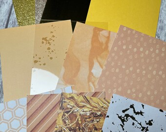Gold Cardstock, Gold Paper, 4x6 Paper, 12 Sheets