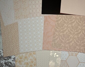 Rose Gold Cardstock, Rose Gold Paper, Double Sided 6x6, 14 Sheets