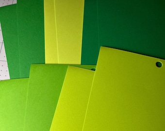 Green Cardstock, Green Paper, 65# 6x6, 10 Sheets
