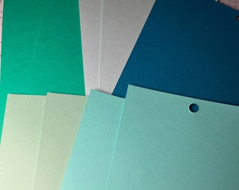 Blue Cardstock, Blue Paper, 65# 4.5x6.5, 10 Sheets