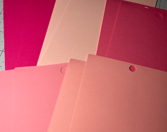 Pink Cardstock, Pink Paper, 65# 4.5x6.5, 10 Sheets