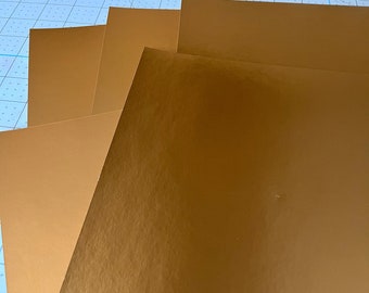 Matte Gold Foil Cardstock, Matte Gold Foil Paper, 65# Cardstock 8.5x11, 5 Sheets